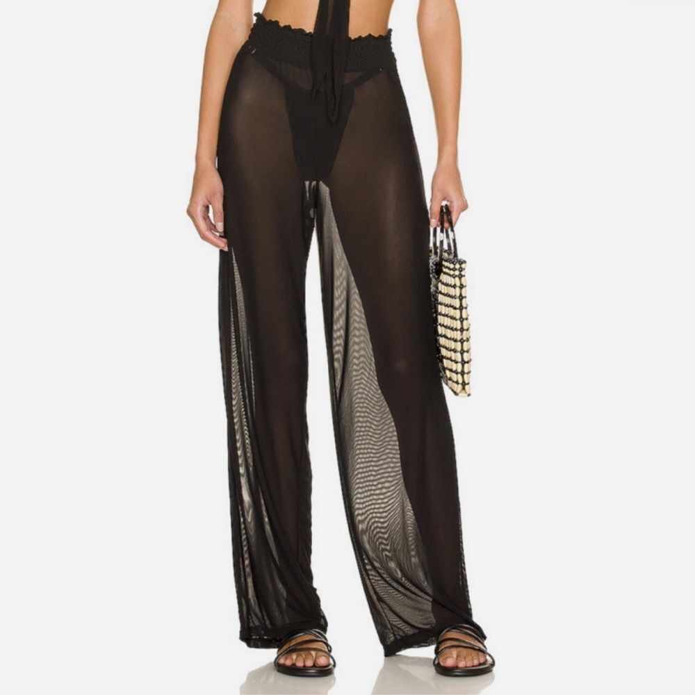 WeWoreWhat Smocked Mesh Pants